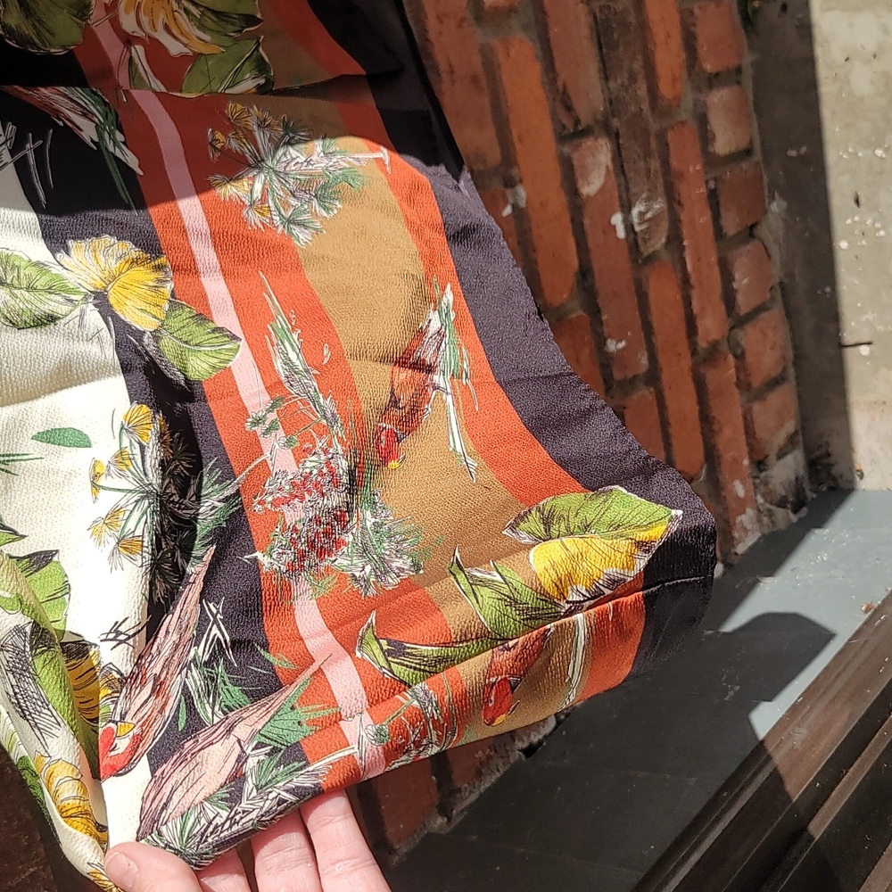 Zara Parrot Shirt Dress. Med. - Picture 4 of 9